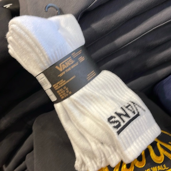 Vans Socks 3 pairs set CREW VANS.
"OFF THE WALL" White/Black 
NWT - Picture 2 of 16